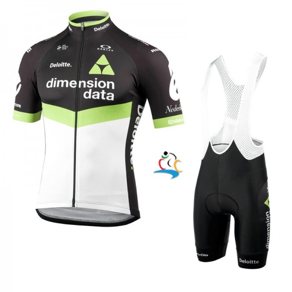 Dimension Data Pro 2017 Fahrradbekleidung Satz Radtrikot Kurzarm+Kurz Trägerhose 624OXDT