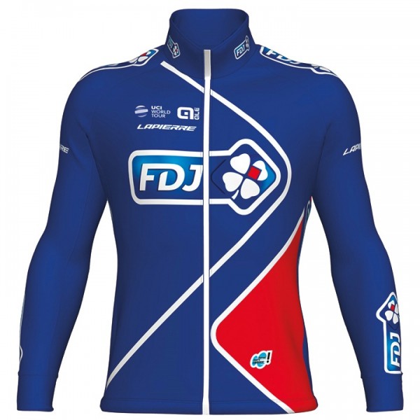 FDJ Pro 2017 Blau Radtrikot Langarm 689PCHH