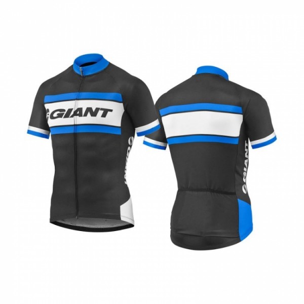 2017 Giant Blau Schwarz Radtrikot Kurzarm 663HIAA