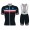 2017 France National Team Fahrradbekleidung Satz Radtrikot Kurzarm+Kurz Trägerhose 401MQJZ