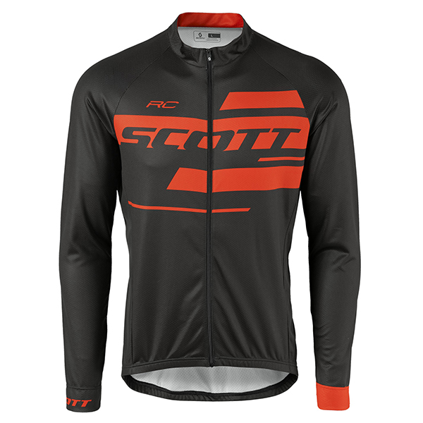 2017 Scott Rc Schwarz-Rot Radtrikot Langarm 454CEJB