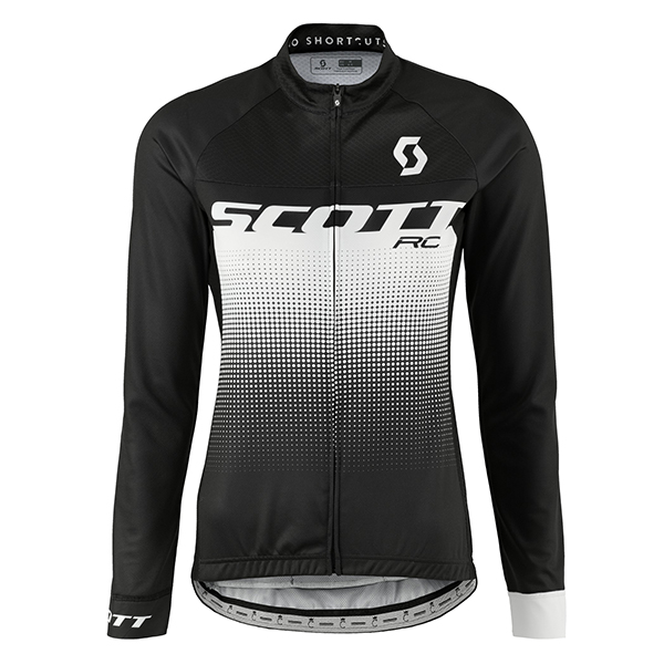 2017 Scott Rc Damen Schwarz Weiß Radtrikot Langarm 683WNAH