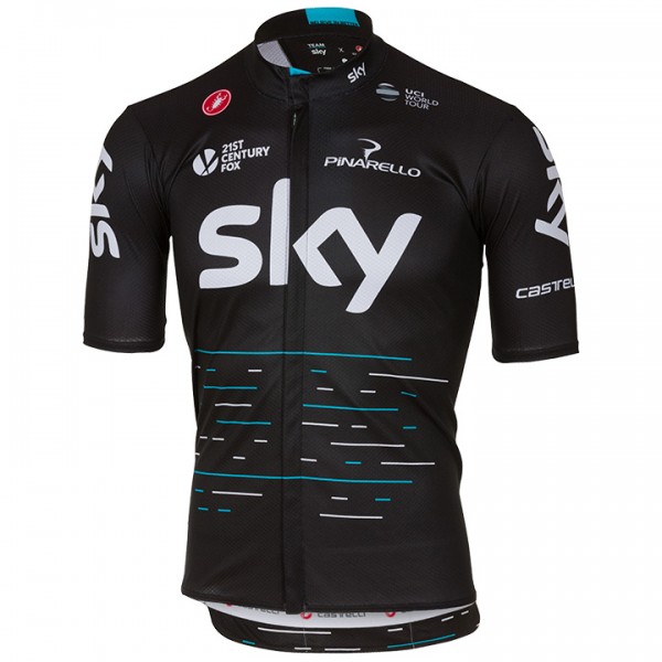 2017 Sky Pro Radtrikot Kurzarm Schwarz 621QDMR