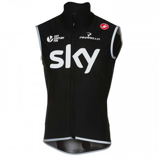 2017 Sky Pro ärmelloses Trikot Schwarz 681HPZN