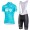 Sky Pro Damen 2017 Blau Fahrradbekleidung Satz Radtrikot Kurzarm+Kurz Trägerhose 316TWQE