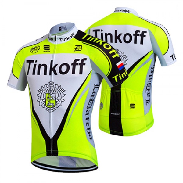 2017 Tinkoff Gelb Radtrikot Kurzarm 662GOYD