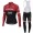 Trek Segafredo Pro 2017 Rot Fahrradbekleidung Satz Radtrikot Langarm+Lang Trägerhose 957TOHG