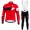 Wilier 2017 Pro Team Rot Fahrradbekleidung Satz Radtrikot Langarm+Lang Trägerhose 268JJMW