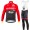 WILIER SELLE ITALIA 2017 Pro Fahrradbekleidung Satz Radtrikot Langarm+Lang Trägerhose 707QEVA