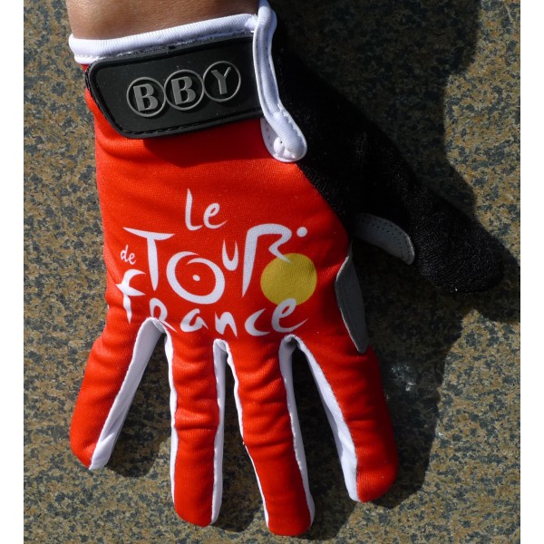 Tour De France Rouge Radhandschuhe Lang WFRO348